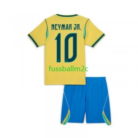 Fußballtrikots Brasilien Neymar JR 10 Kinder Heim Trikotsatz WM 2026